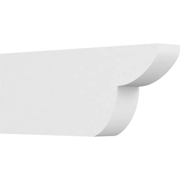 Ekena Millwork 3 in. x 8 in. x 20 in. Standard Crestline Architectural Grade PVC Rafter Tail Brace