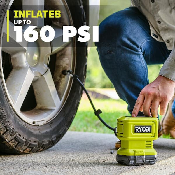 RYOBI ONE+ 18V Cordless High Volume Inflator with ONE+ 18V