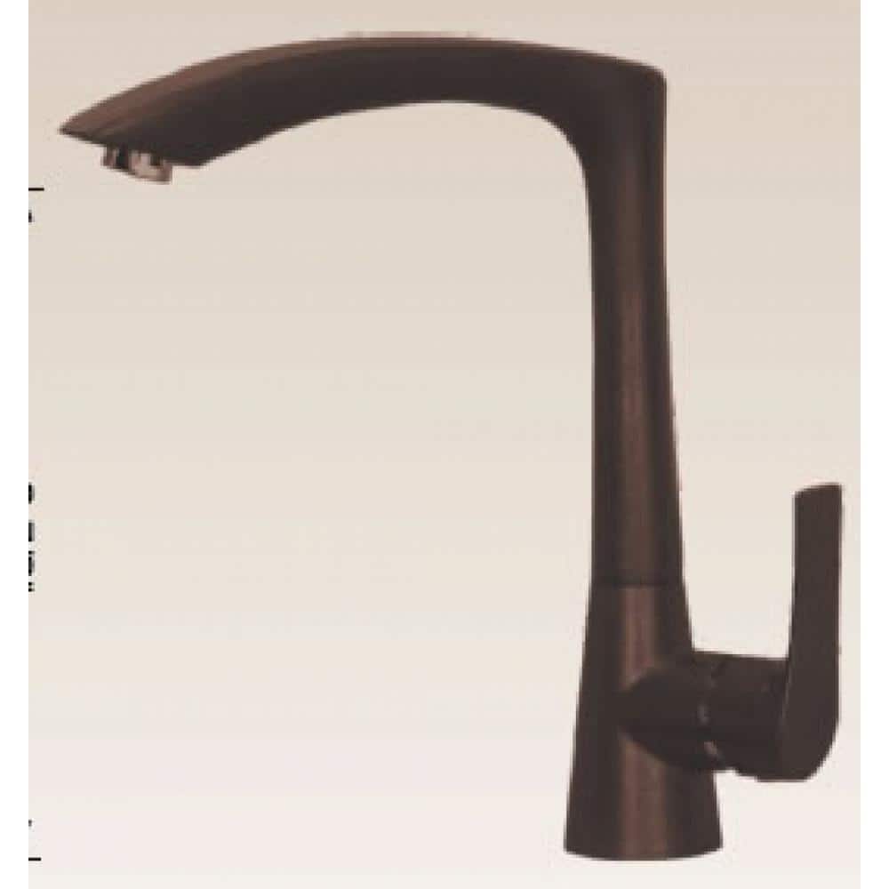 Single Handle Deck Mounted Standard Kitchen Faucet with Deckplate Included 