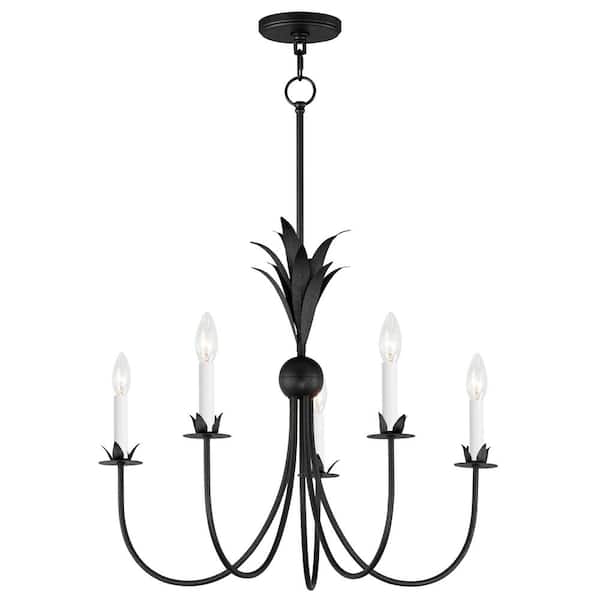 Paloma 5-Light Black Chandelier