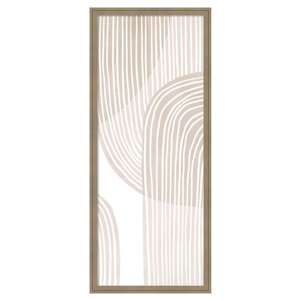 Abstract Beige Line Art by Melloi 18 in. x 42in. Florence Light Brown Polystyrene Framed Fabric Pinboard Memo Board price history on PriceWatchPro