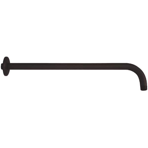 Kingston Brass Claremont Rain Drop 17 in. Shower Arm with Flange in Oil Rubbed Bronze