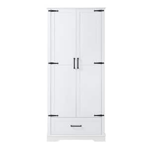 16.00 in. W x 31.00 in. D x 69.00 in. H White Linen Cabinet