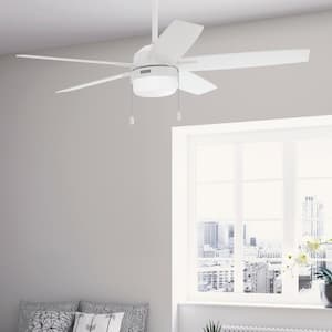 Anisten 52 in. Indoor Fresh White Standard Ceiling Fan with LED Bulbs Included