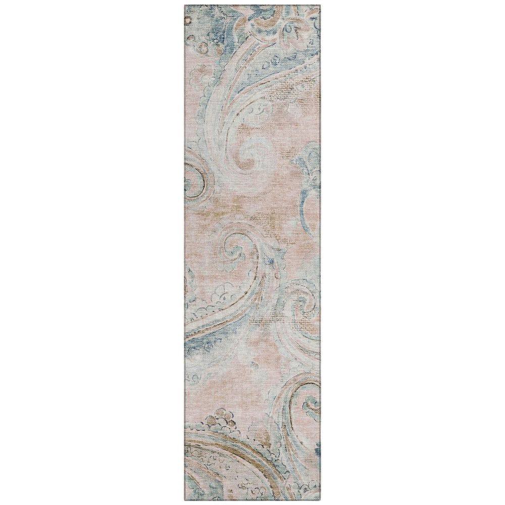 Chantille Machine Washable Indoor/Outdoor Abstract ACN2747 Pink 2 ft. x 7 ft. Runner Rug price history on PriceWatchPro