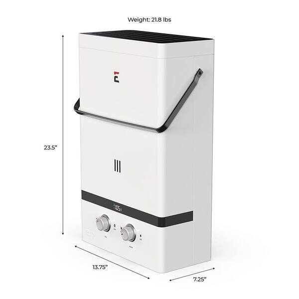 Eccotemp Luxe 3.0 GPM Portable Outdoor Gas Tankless Water Heater EL10 - The  Home Depot