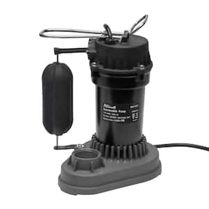 1/2 HP 3800 GPH Aluminum Alloy Submersible Sump Pump with Integrated Vertical Float Switch