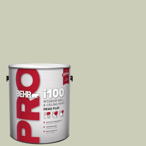 BEHR PRO 1 gal. #S380-2 Morning Zen Dead Flat Interior Paint