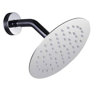 1-Spray Patterns with 1.8 GPM 8 in. Wall Mount Rain Fixed Shower Head in Polished Chrome