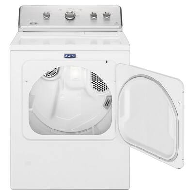 7.0 cu. ft. 120-Volt White Gas Vented Dryer with Wrinkle Control