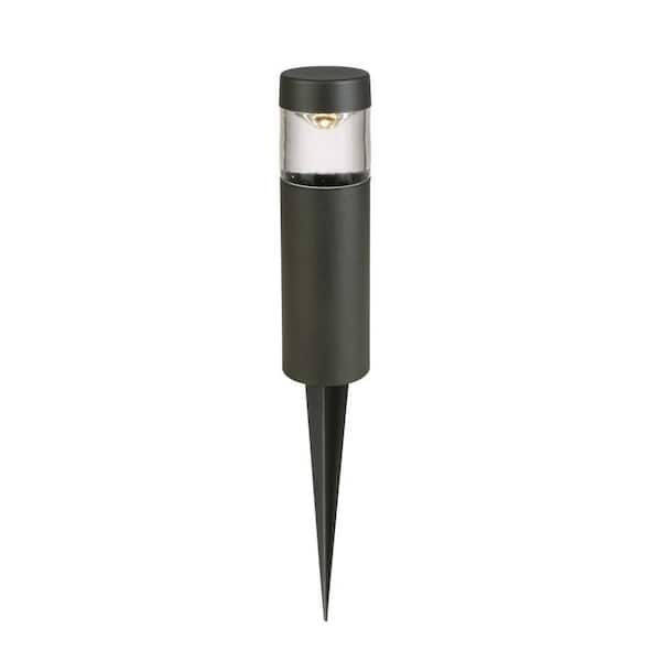 Helena 19 Lumen Black Integrated LED Round Low Voltage Outdoor Landscape Path Bollard Light