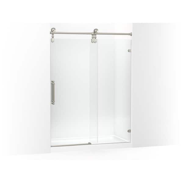 KOHLER Artifacts 80-7/8 in. H Sliding Shower Door with 3/8 in. Thick Glass