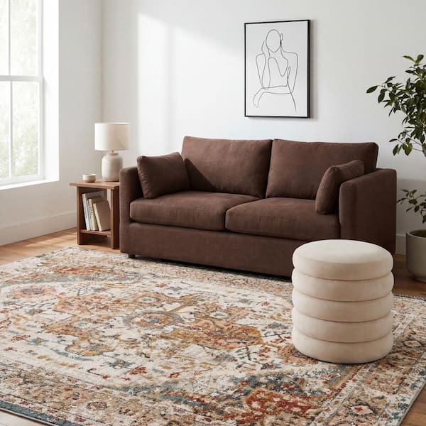 Shane Persian Vintage 9 ft. x 12 ft. Beige Living Room/Bedroom/Dining Room Area Rug