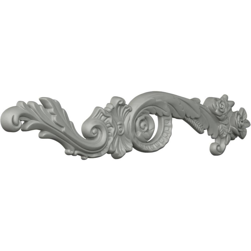Primed Polyurethane Lanarkshire Scroll Right Onlay for Wall Trim