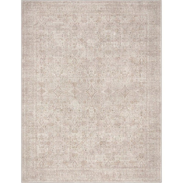 Blue 9 ft. 10 in. x 13 ft. Asha Lilith Vintage Persian Oriental Area Rug