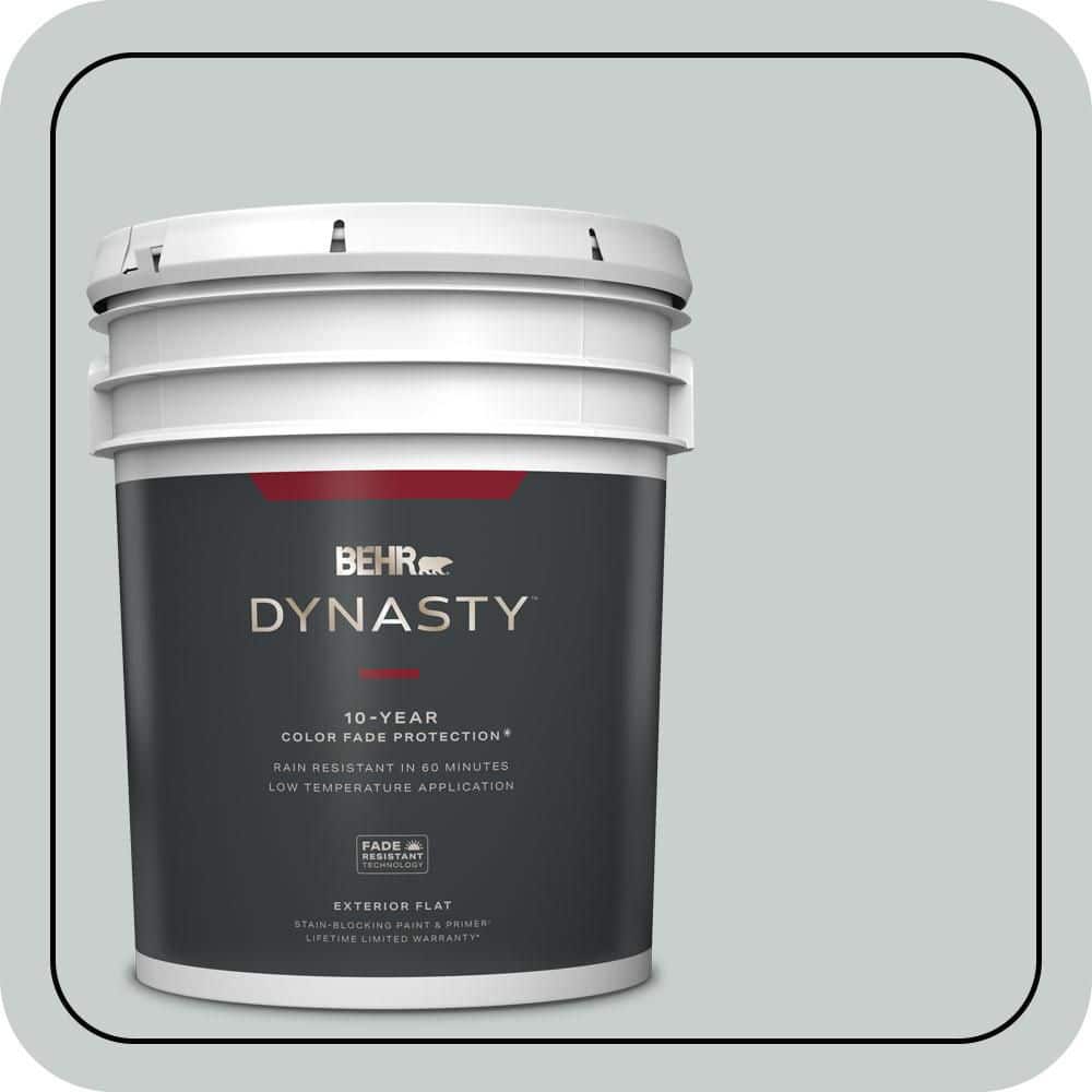 5 gal. #720E-2 Light French Gray Flat Exterior Stain-Blocking Paint & Primer price history on PriceWatchPro