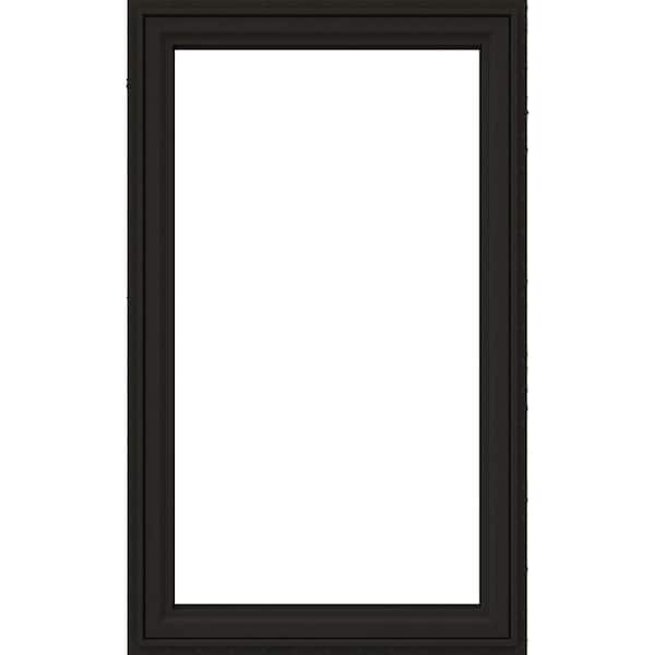 28 in. x 54 in. V4500 Left-Hand Casement Vinyl Window With Bronze Exterior