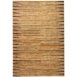 Organica Natural 4 ft. x 6 ft. Striped Area Rug