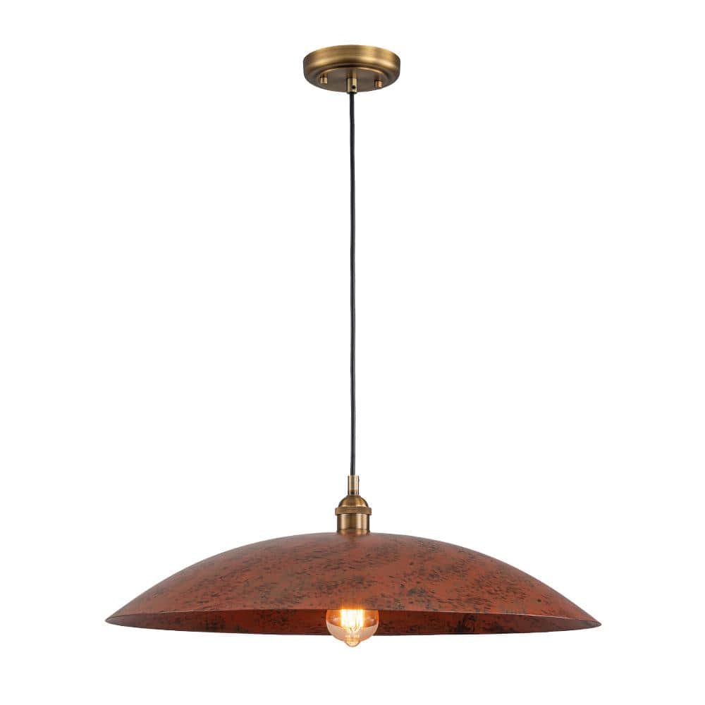 Pcover 1-Light Red Copper Island Pendant Light with Classic Dome Shade Industrial Farmhouse Barn Pendant price history on PriceWatchPro