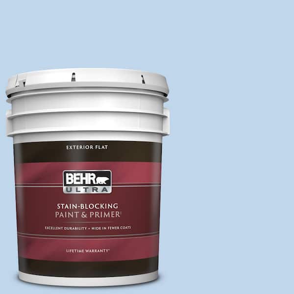 BEHR ULTRA 5 gal. #570A-3 Pacific Panorama Flat Exterior Paint & Primer