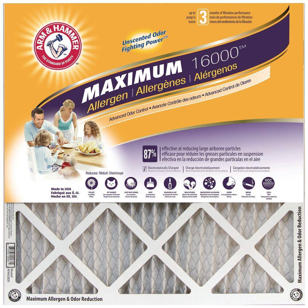 UPC 872932000560 product image for Arm and Hammer 14 x 25 x 1 Maximum Allergen and Odor Reduction FPR 7 Air Filter  | upcitemdb.com