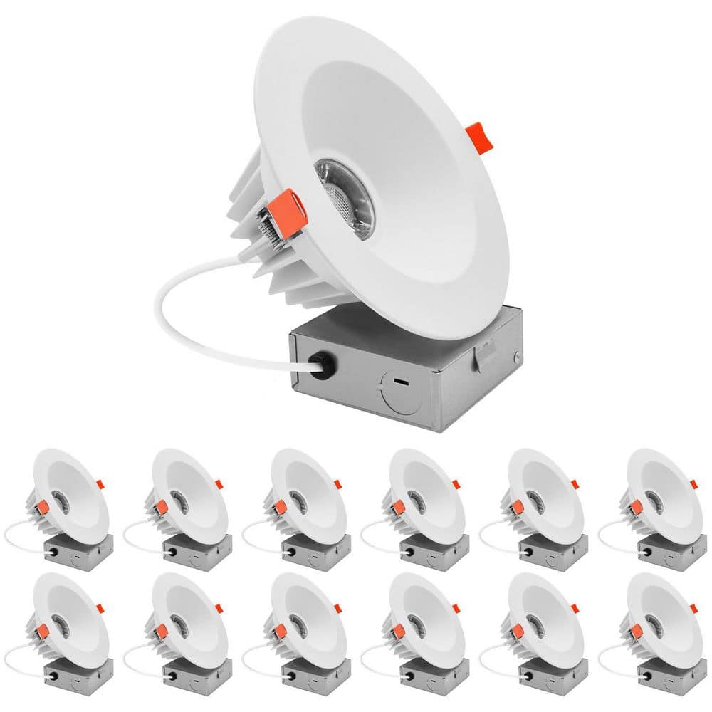 6 In. Integrated LED Regressed Light, 5CCT, 10/15/20W, 800-1500LM, CRI90, Dimmable, IC Rated, Damp Rated, ETL 12 Pack price history on PriceWatchPro