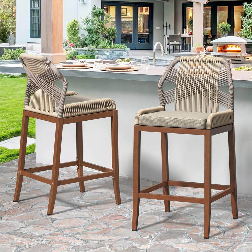 Boho bar stools set of 2 sale