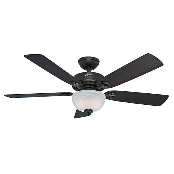 Hunter Laurelwood 52 in. Indoor New Bronze Ceiling Fan with Light