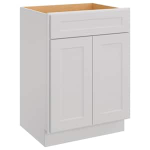 27-in W X 21-in D X 34.5-in H in Shaker Dove Plywood Ready to Assemble Floor Vanity Sink Base Kitchen Cabinet