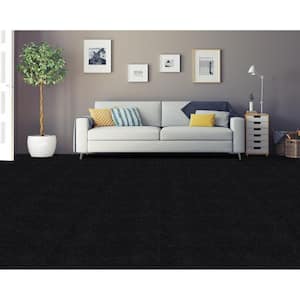 Nexus Black Residential 12 in. x 12 Peel and Stick Carpet Tile (12 Tiles/Case) 12 sq. ft.