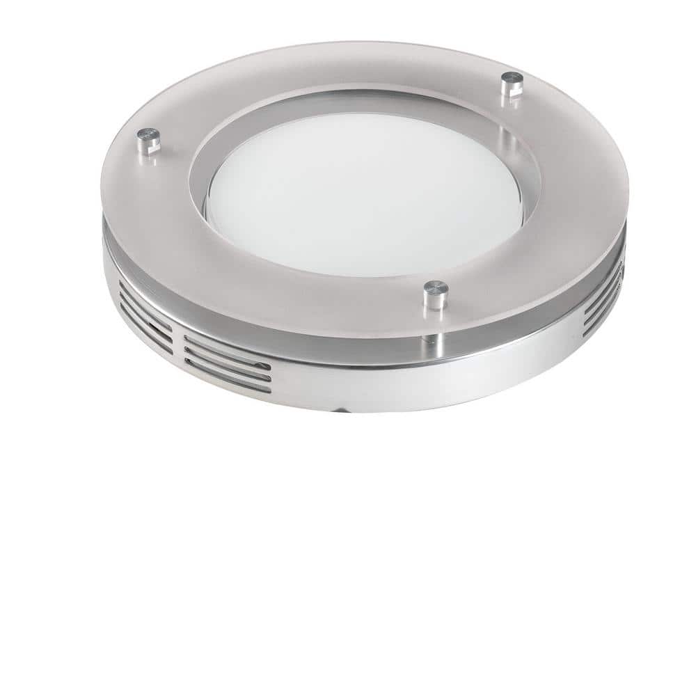 Brushed Nickel Round LED Ceiling Mount Exhaust Fan