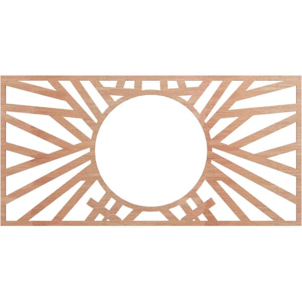 Ekena Millwork 26 in. x 16.625 in. x 0.375 in. Wood Medallion Moulding
