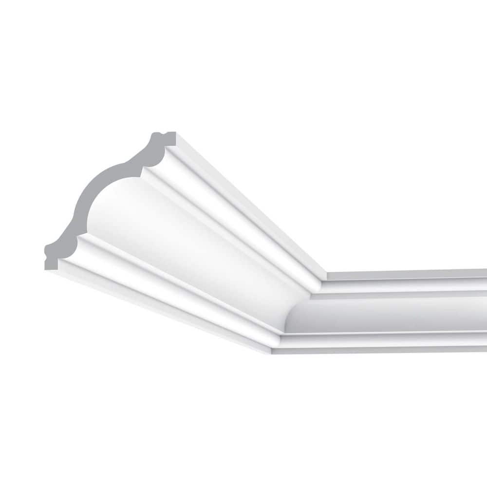 Primed White Polystyrene Crown Moulding Set of 4
