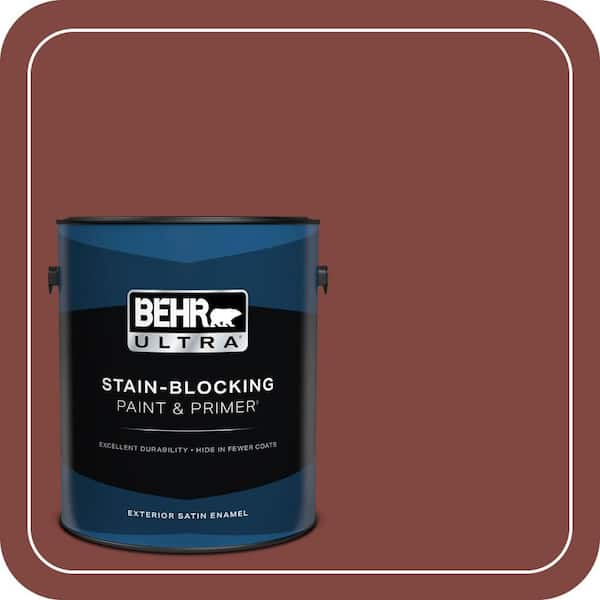 BEHR ULTRA 1 gal. #S-H-160 Sly Fox Satin Enamel Exterior Paint & Primer