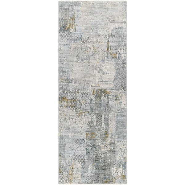 Livabliss Dresden Dusty Sage Modern 2 ft. x 7 ft. Indoor Area Rug