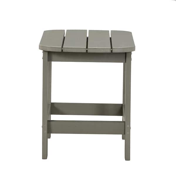 Unbranded Gray Rectangle Plastic Outdoor Side Table