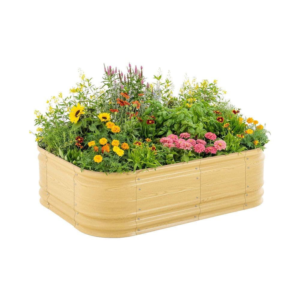 78 in. L x 24 in. W x 17 in. H Modular Raised Garden Bed Kit Metal