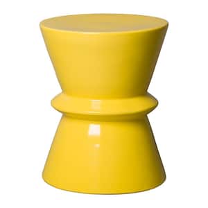 Yellow Zip Ceramic Garden Stool