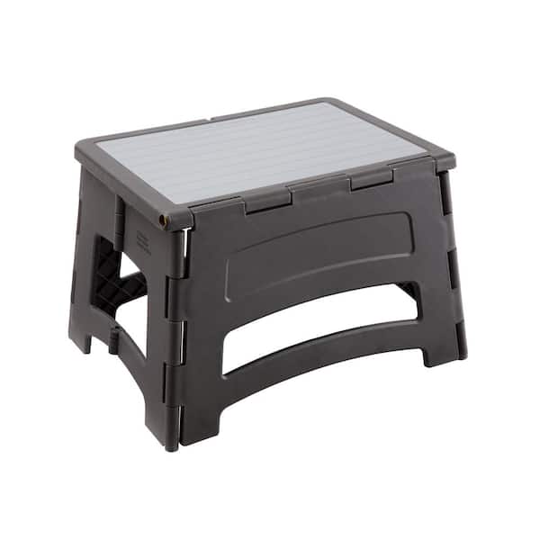 NEW HEAVY DUTY EASY FOLD AWAY STURDY LARGE FOLDING PLASTIC STEP STOOL FOR HOME 