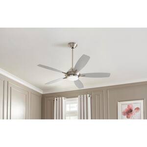 Wilmington 52 in. LED Brushed Nickel Ceiling Fan with Light