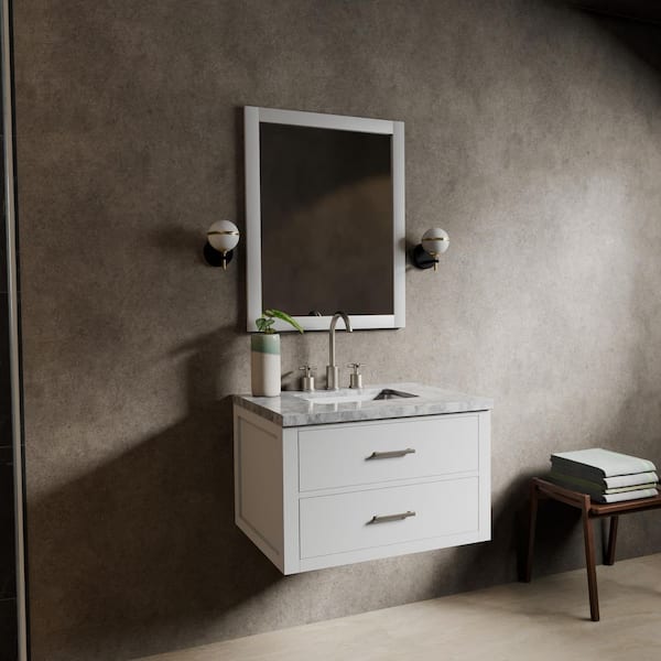 Sherman 30 in. Bath Vanity Cabinet without Top in White Assembled