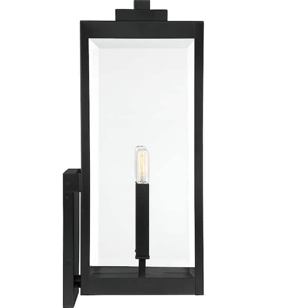 Quoizel Westover 2-Light Earth Black Outdoor Wall Lantern Sconce