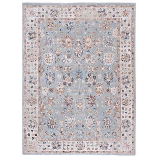 Ellwood 8 ft. x 10 ft. Light Blue/Beige Oriental Area Rug