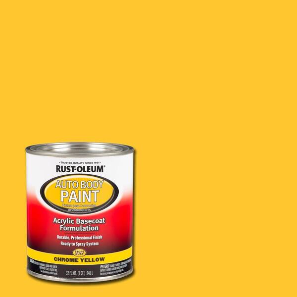 Rust-Oleum Automotive 1 qt. Chrome Yellow Auto Body Acrylic Paint (2-Pack)