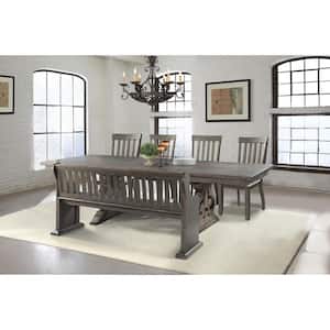 Stanford Dining 6-Piece Set-Table 4 Side Chairs and Pew Bench