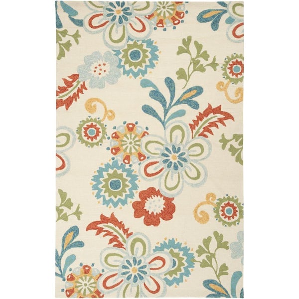 Artistic Weavers Santiago Aqua 3 ft. x 5 ft. Indoor/Outdoor Area Rug