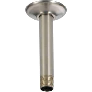 Classic 6 in. Ceiling Mount Shower Arm and Flange in Stainless