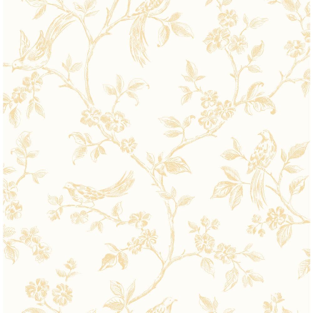 Ray Light Yellow Bird Trail Strippable Roll (Covers 56.4 sq. ft.)