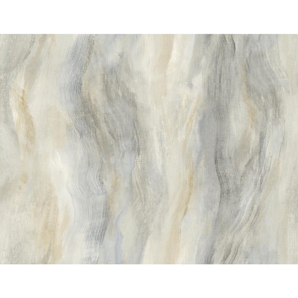 Seabrook Designs Morning Snowfall Smoke Texture Embossed Vinyl Unpasted Wallpaper Roll 60.75 sq. ft.