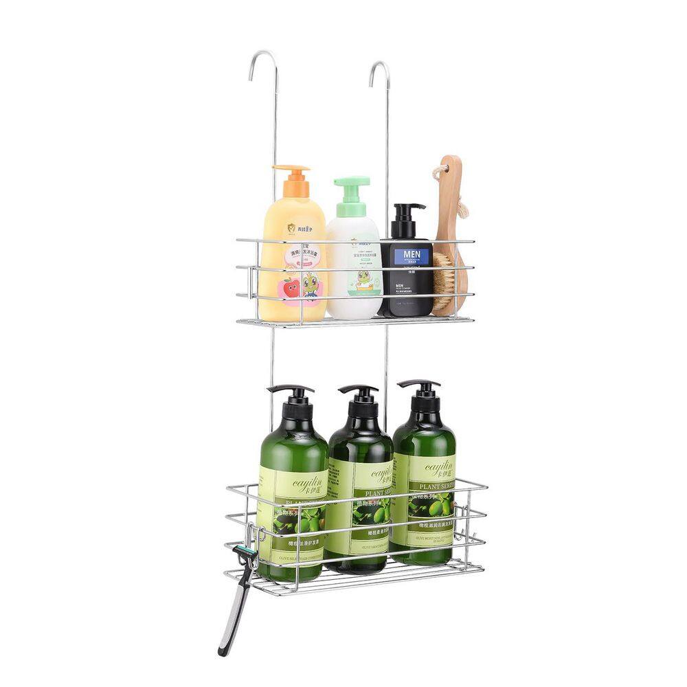 Bathroom Hanging Mount 360° Rotation Adjustable Rust Resistant Shower Caddy, Stainless Steel Rust Proof, Durable, Silver price history on PriceWatchPro